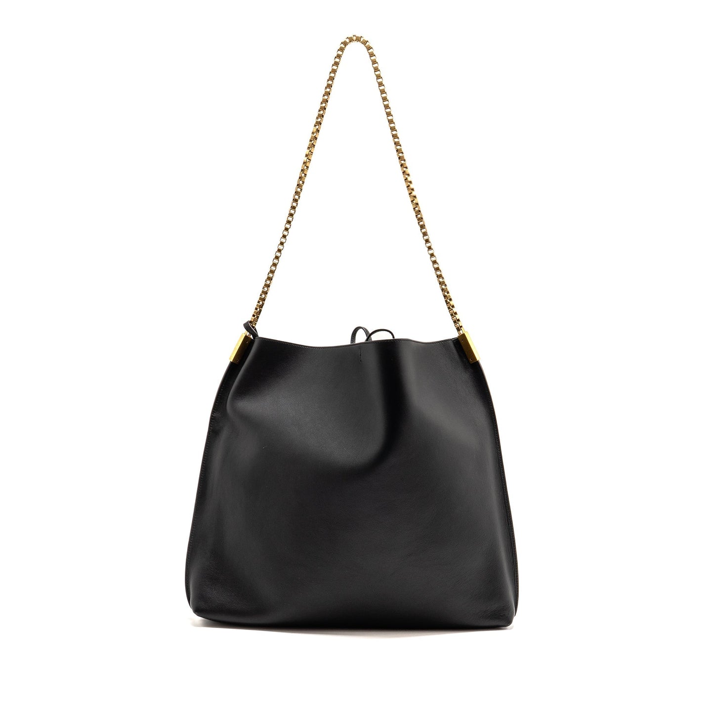 Saint Laurent/ Suzanne Hobo Purse Calfskin Black