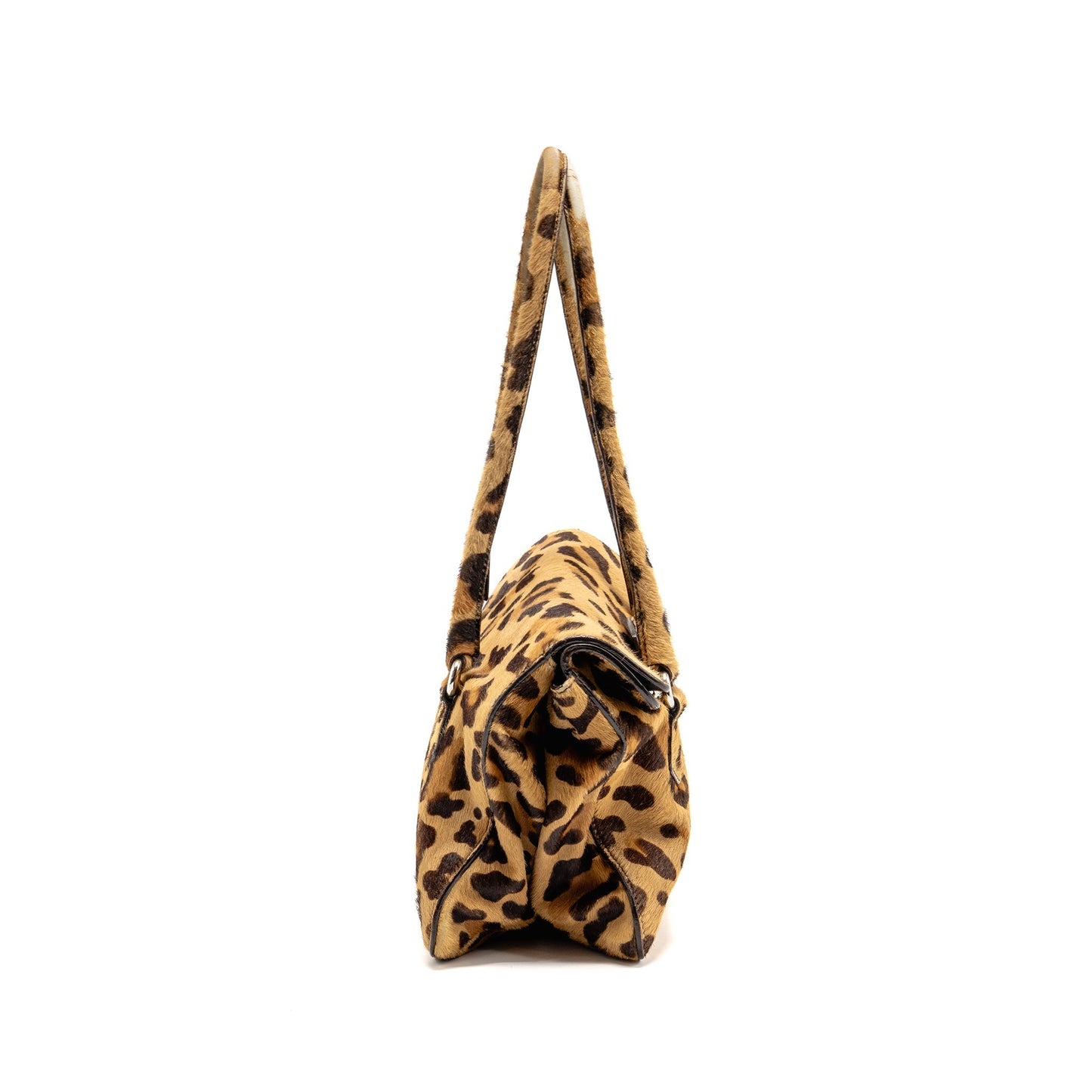 Prada Leopard Print Mini Purse Ponyhair Multicoloured