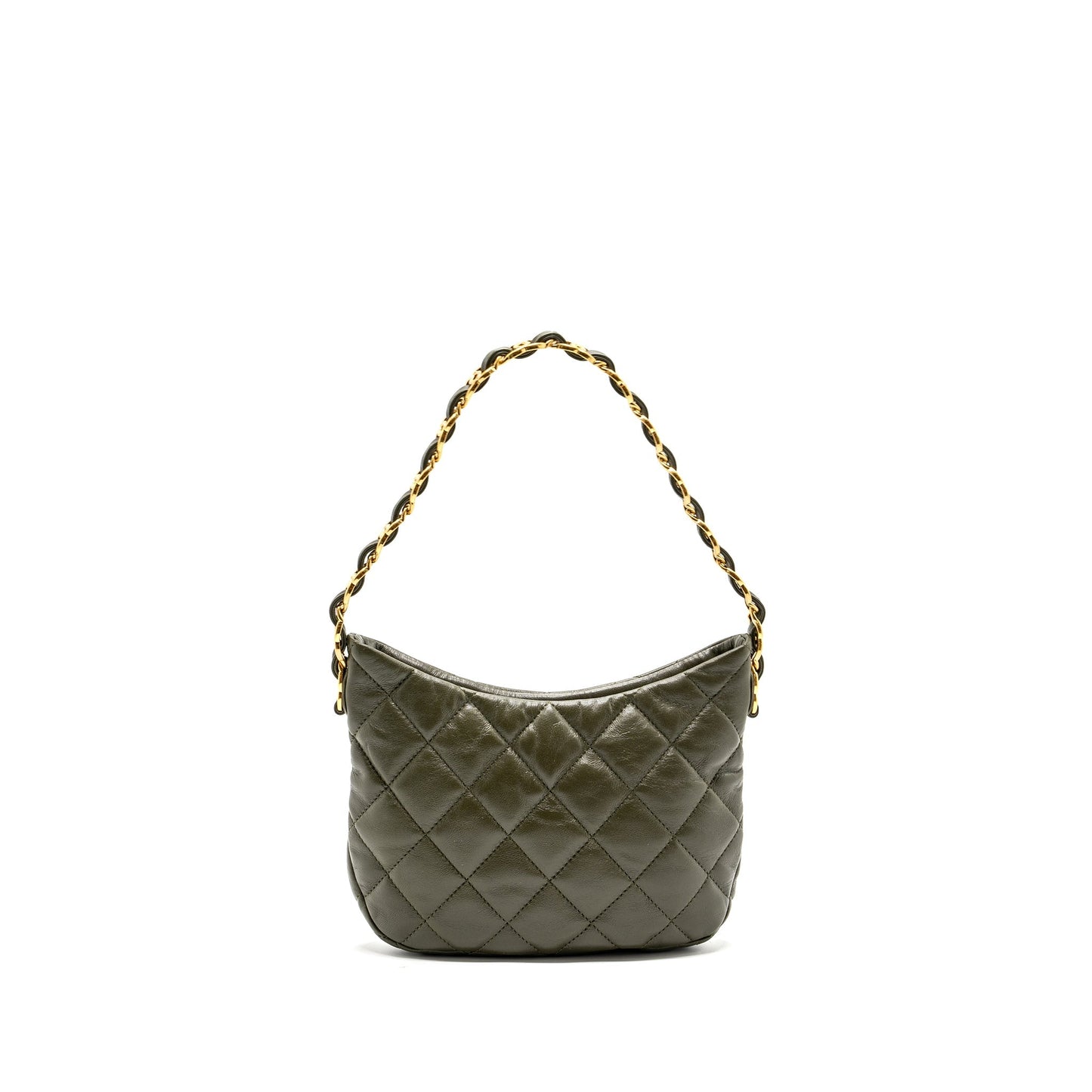 Chanel 22k Hobo Bag Lambskin Green  (microchip)