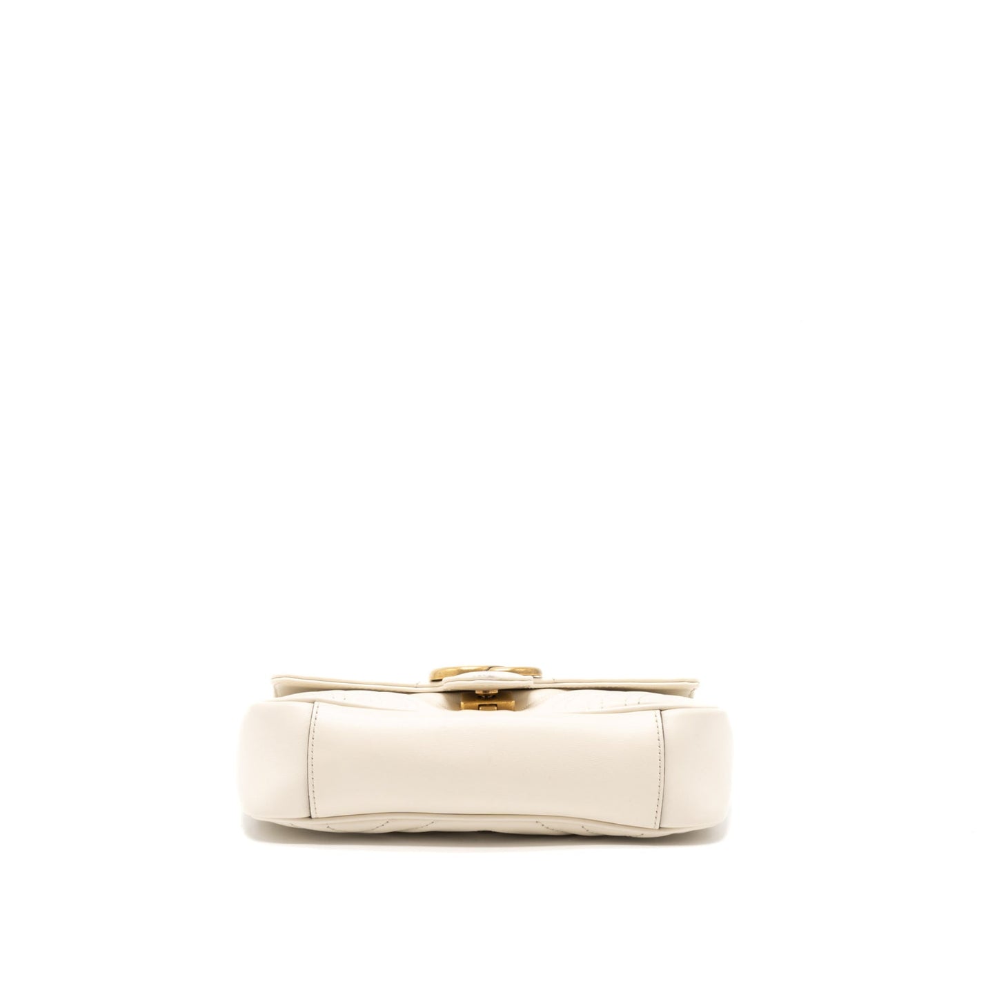 Gucci GG Marmont Mini Bag Matelass? Calfskin White Brushed