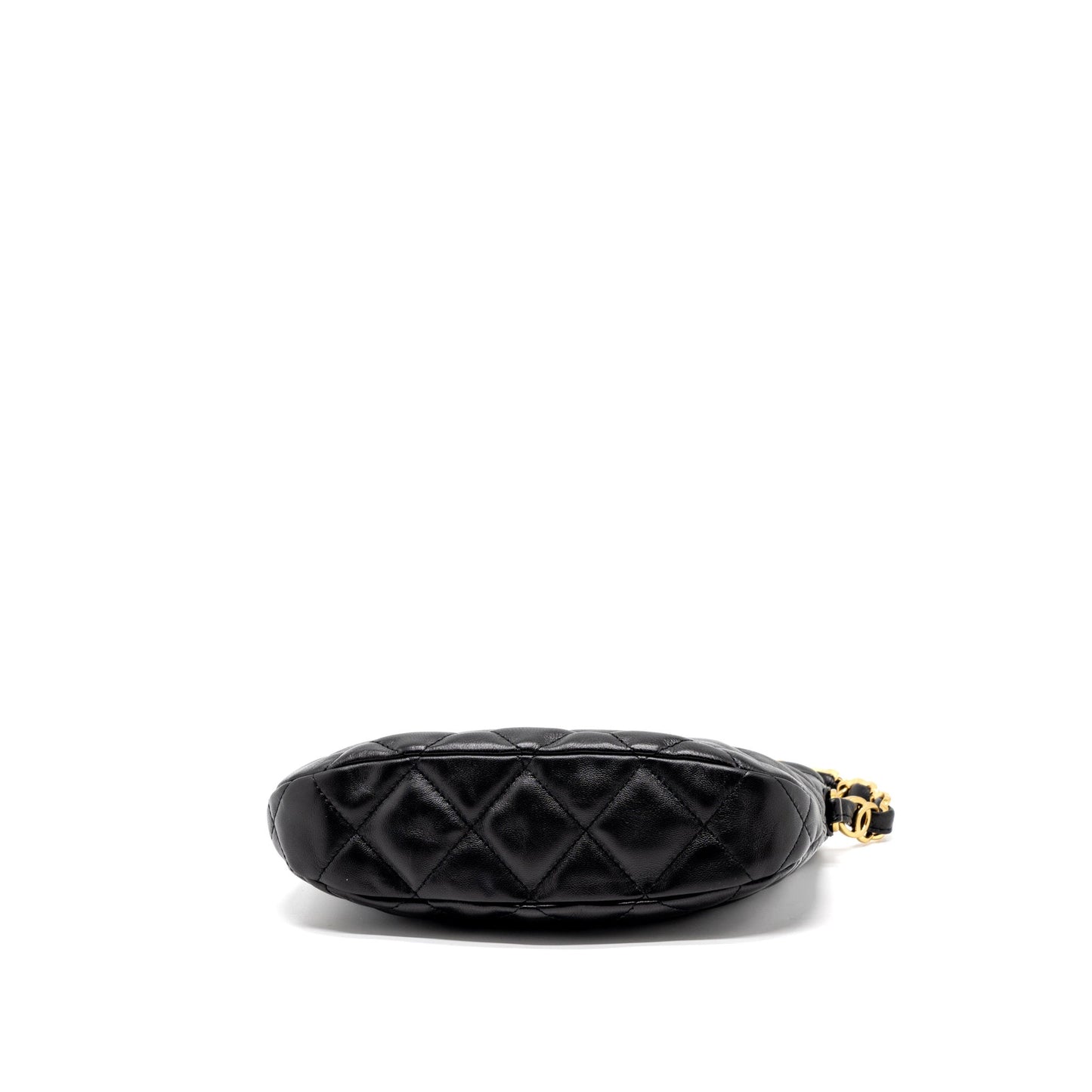 Chanel 22k Hobo Shoulder Bag Lambskin Black  (Microchip)