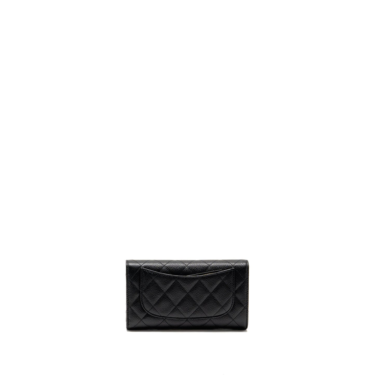 Chanel Classic CC Flap Long Wallet Caviar Black