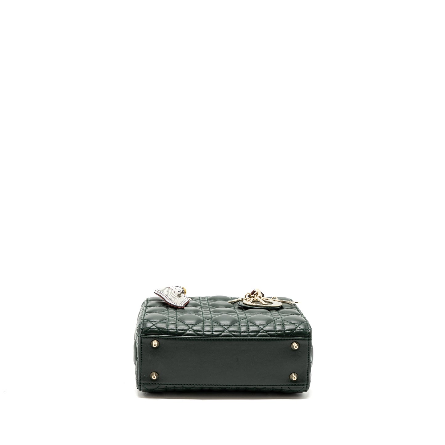 Dior small lady dior My abc dior Purse lambskin dark green
