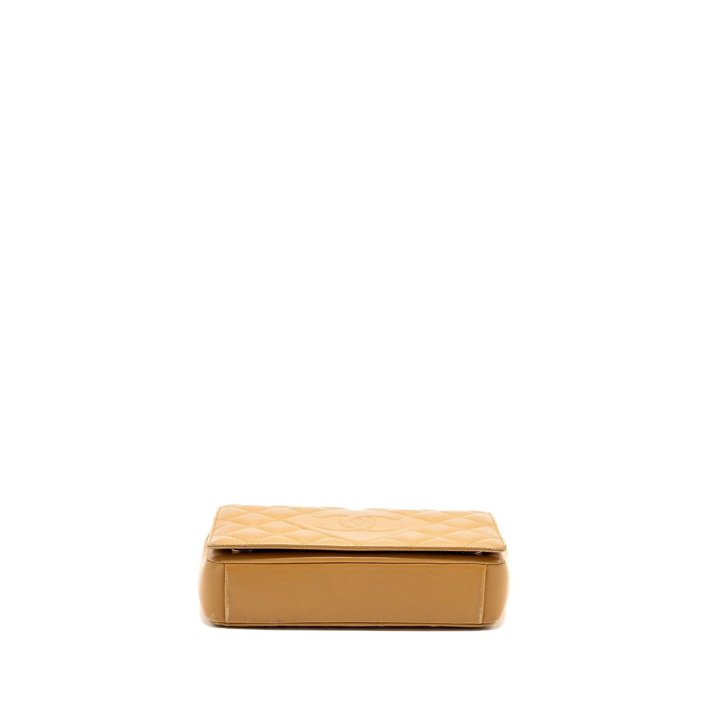 Chanel Quilted Flap Bag Lambskin Beige