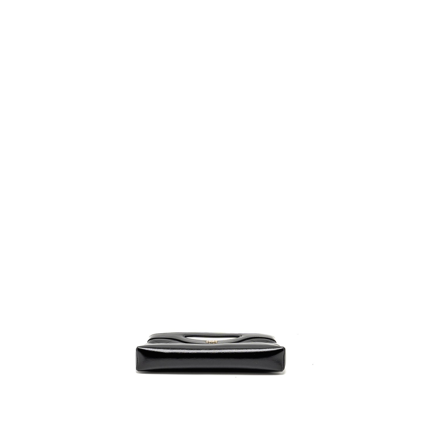 Chanel 24c Mini 31 Clutch With Chain Shiny Calfskin Black L (Microchip)