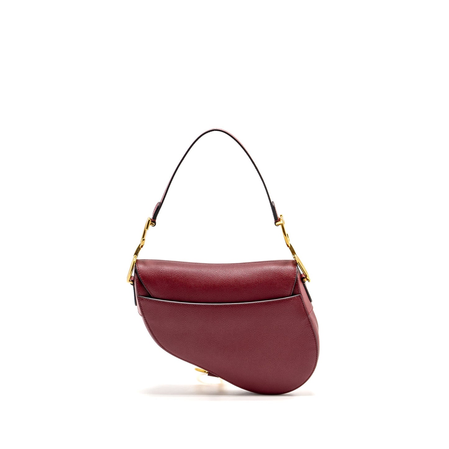 Dior Medium Saddle Purse Calfskin Red