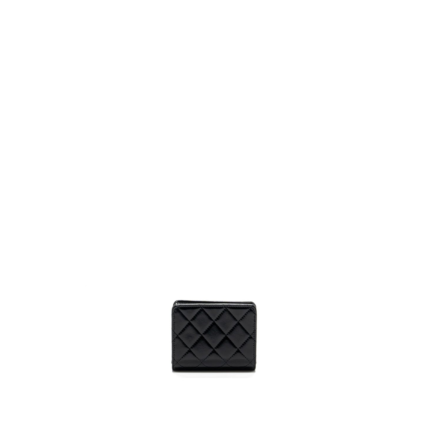 Chanel 24C 31 card holder shiny calfskin black L (microchip)