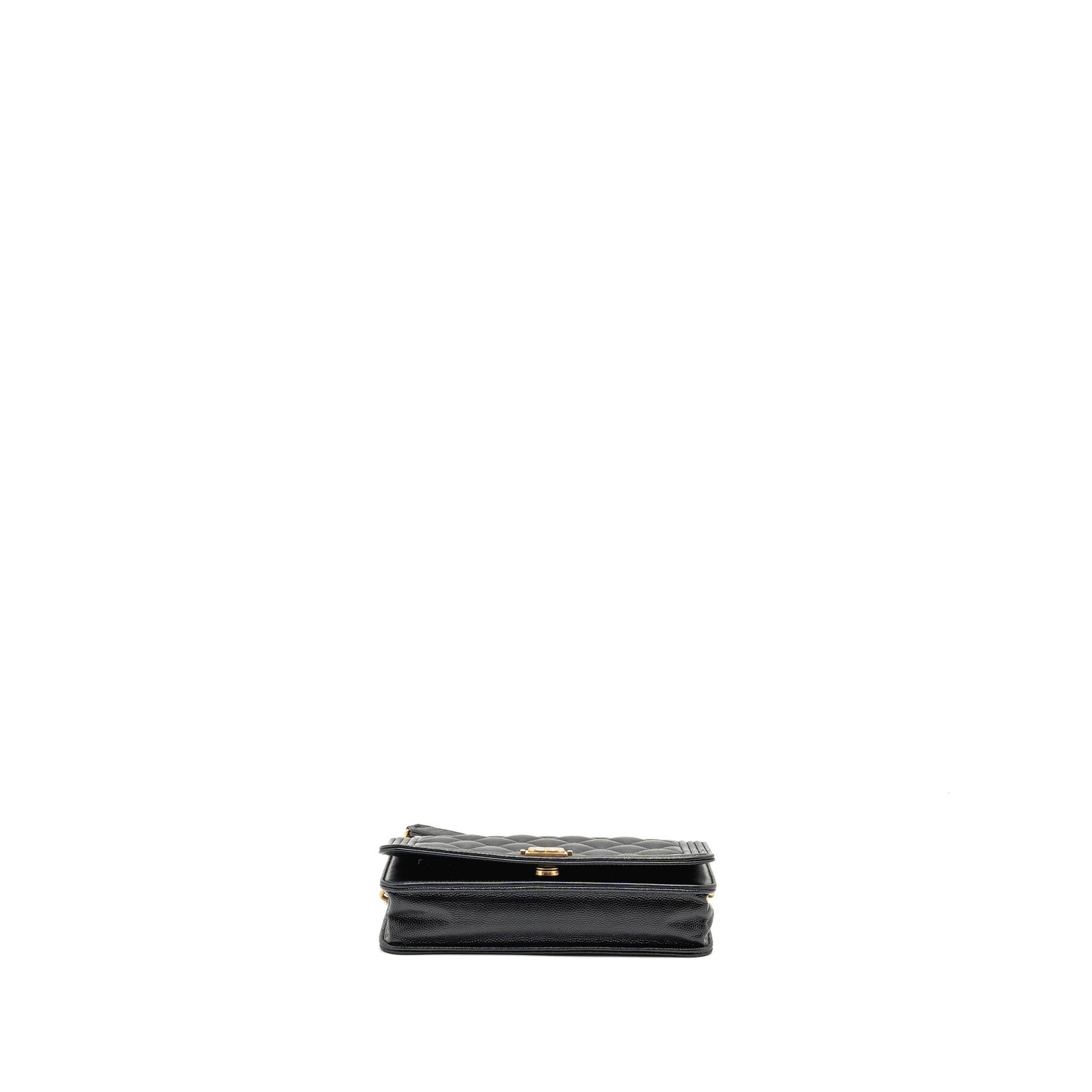 Chanel Boy Wallet on Chain Caviar BLack