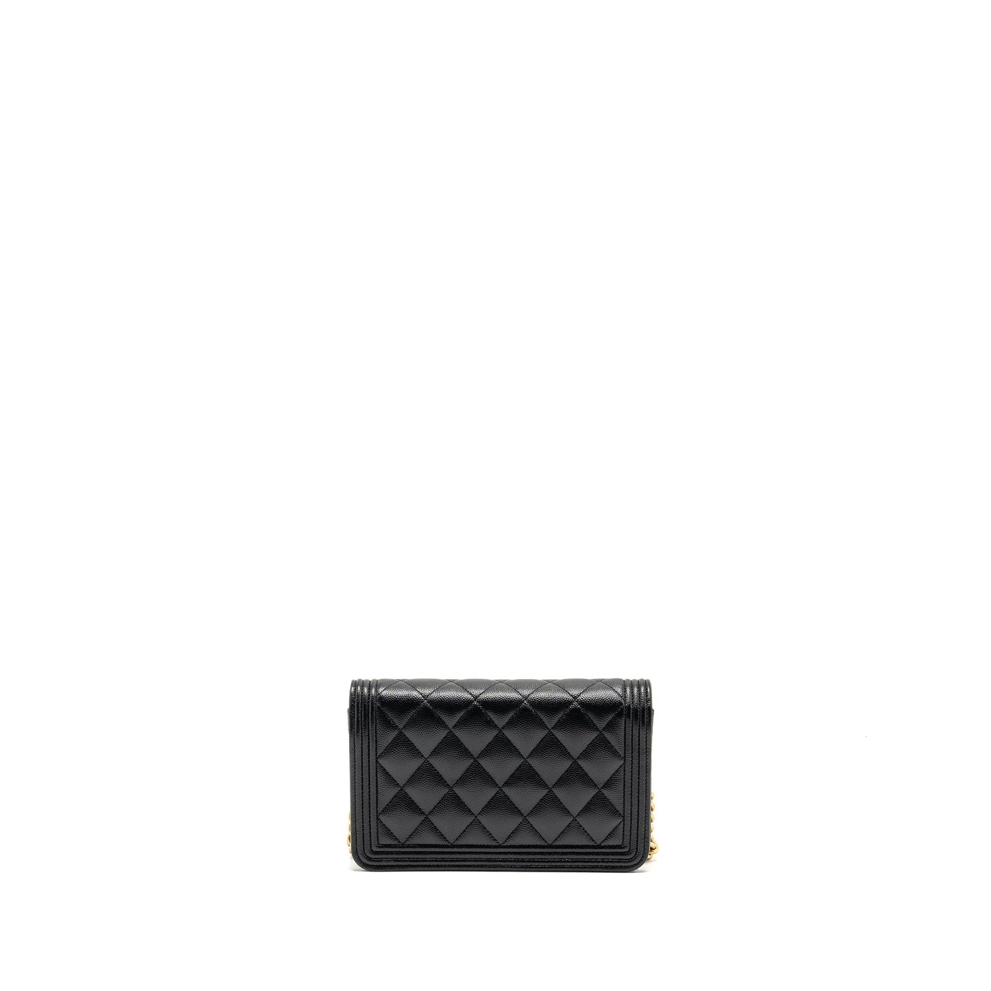 Chanel Boy Wallet on Chain Caviar BLack