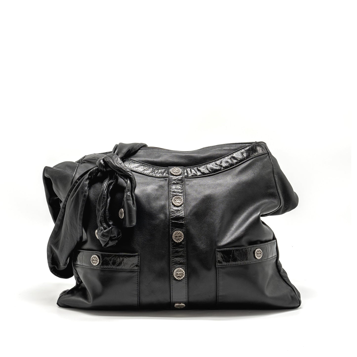 Chanel Tie on Girl Bag Lambskin Black
