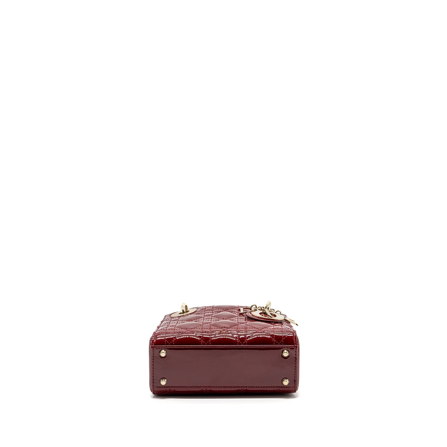 Dior Mini Lady Dior Patent Red