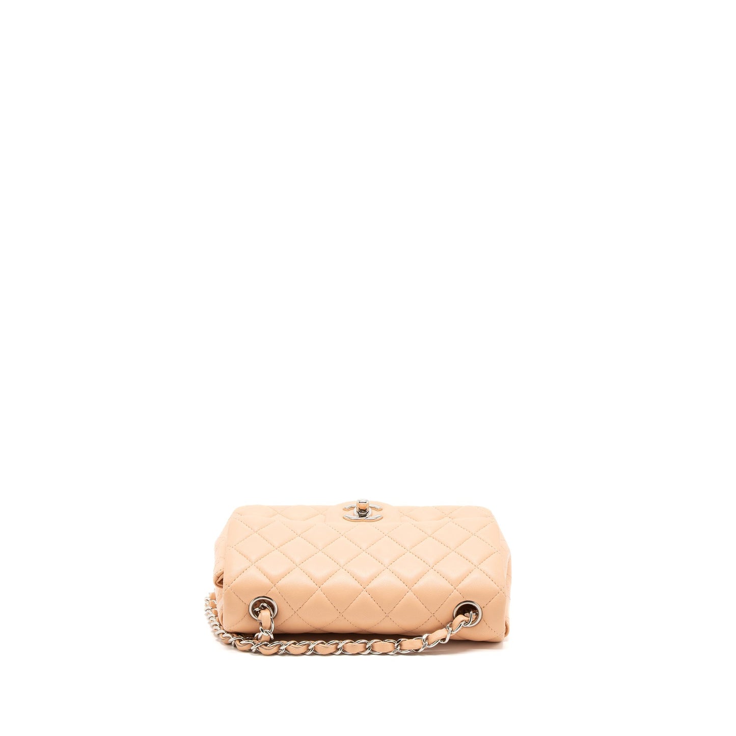 Chanel Mini Rectangular Flap Bag Lambskin Pink