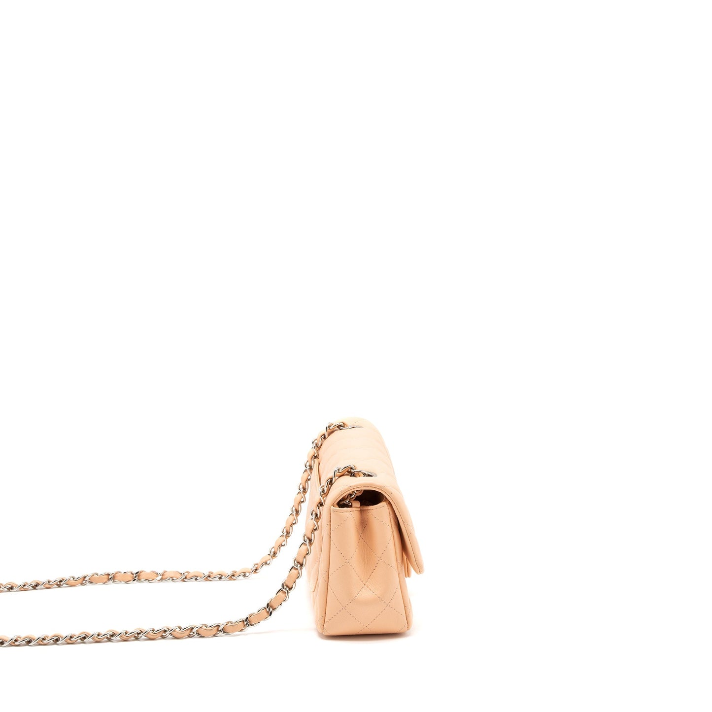 Chanel Mini Rectangular Flap Bag Lambskin Pink