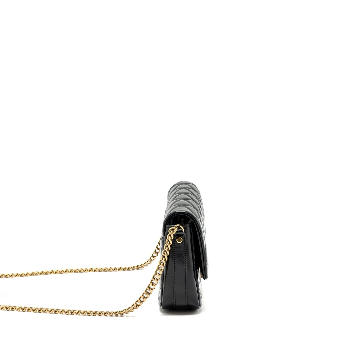 Chanel Giant CC Logo Flap bag Lambskin Black (microchip)