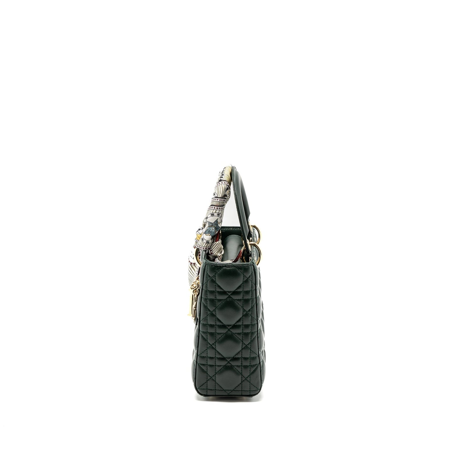 Dior small lady dior My abc dior Purse lambskin dark green