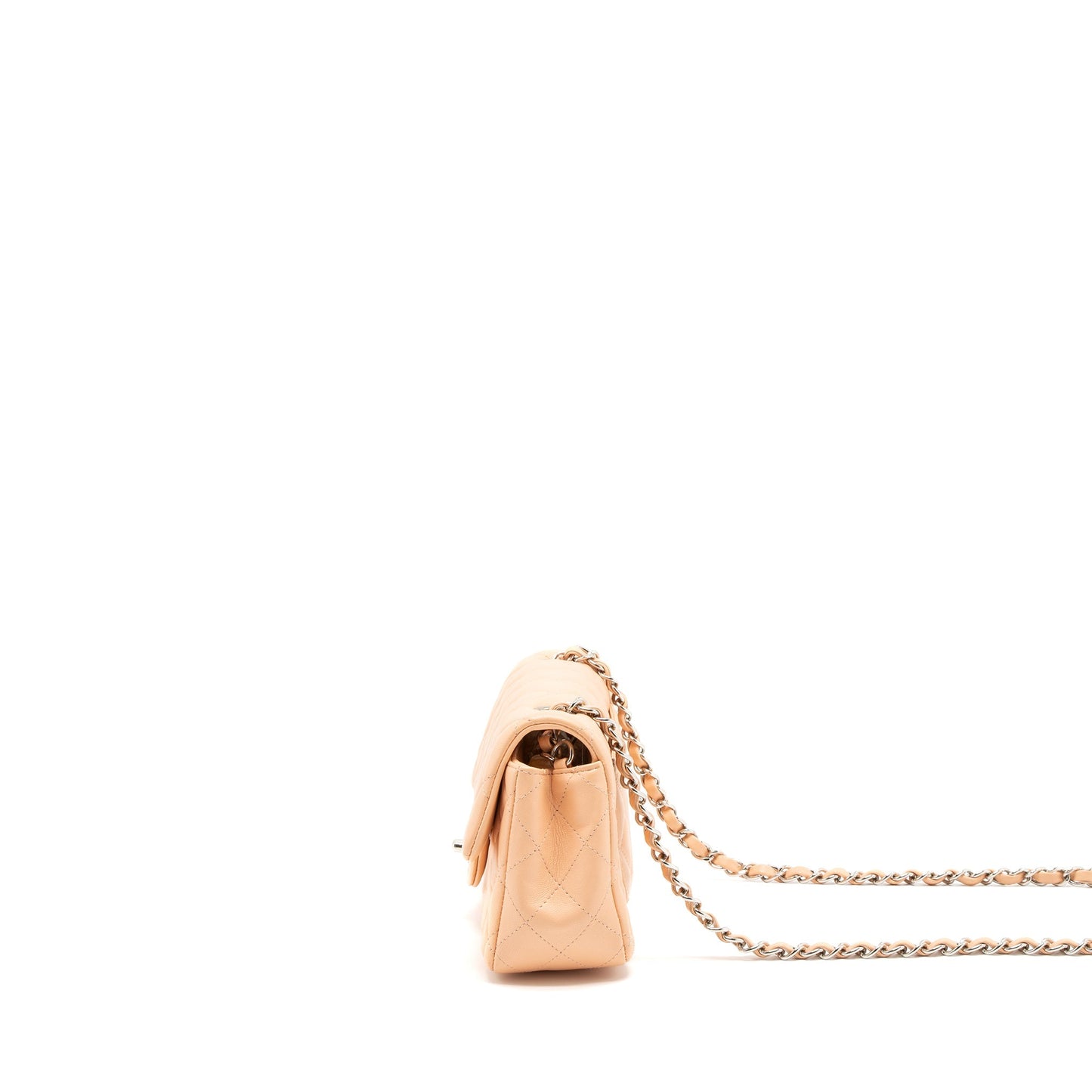 Chanel Mini Rectangular Flap Bag Lambskin Pink
