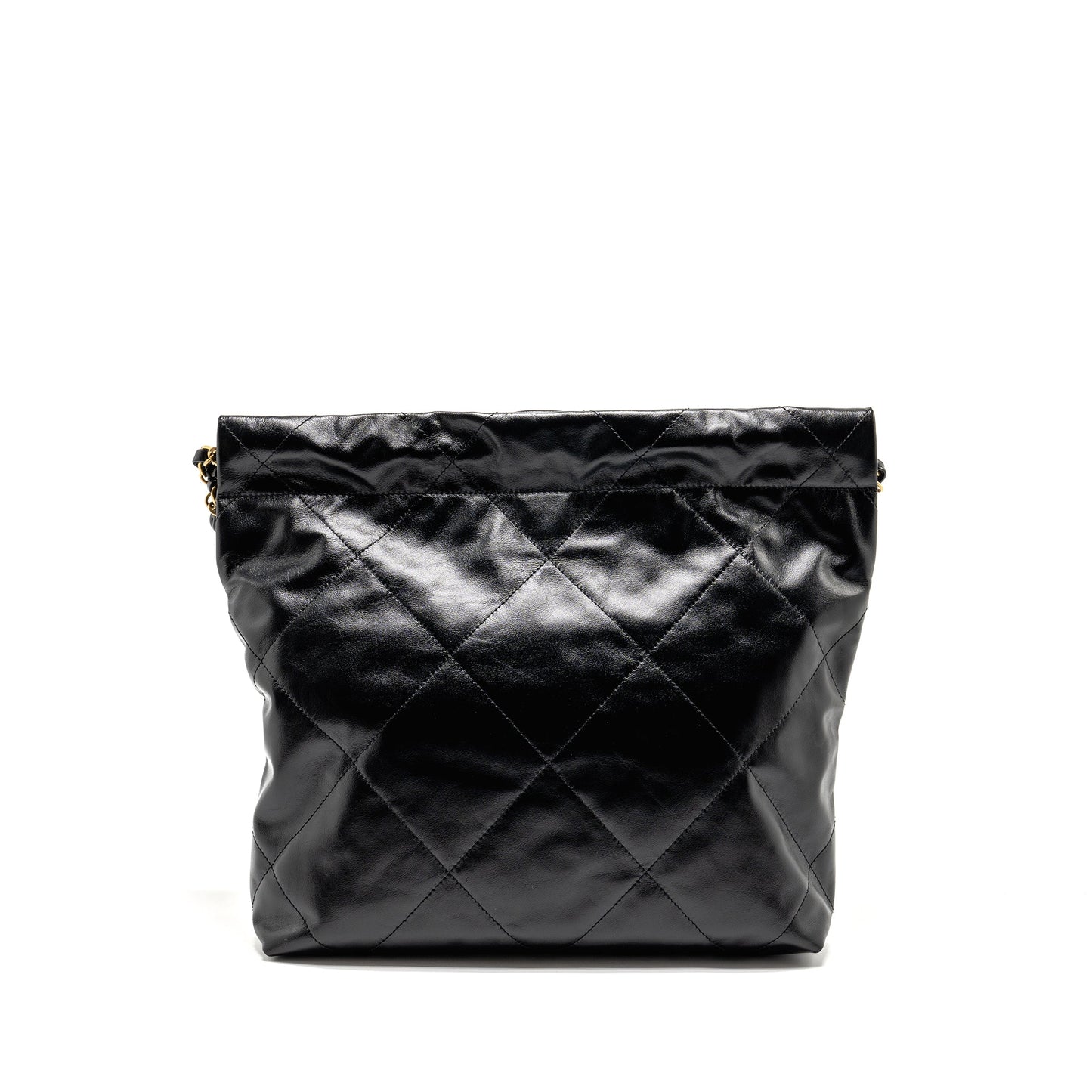 Chanel Small 22 Bag Shiny Calfskin Black (microchip)
