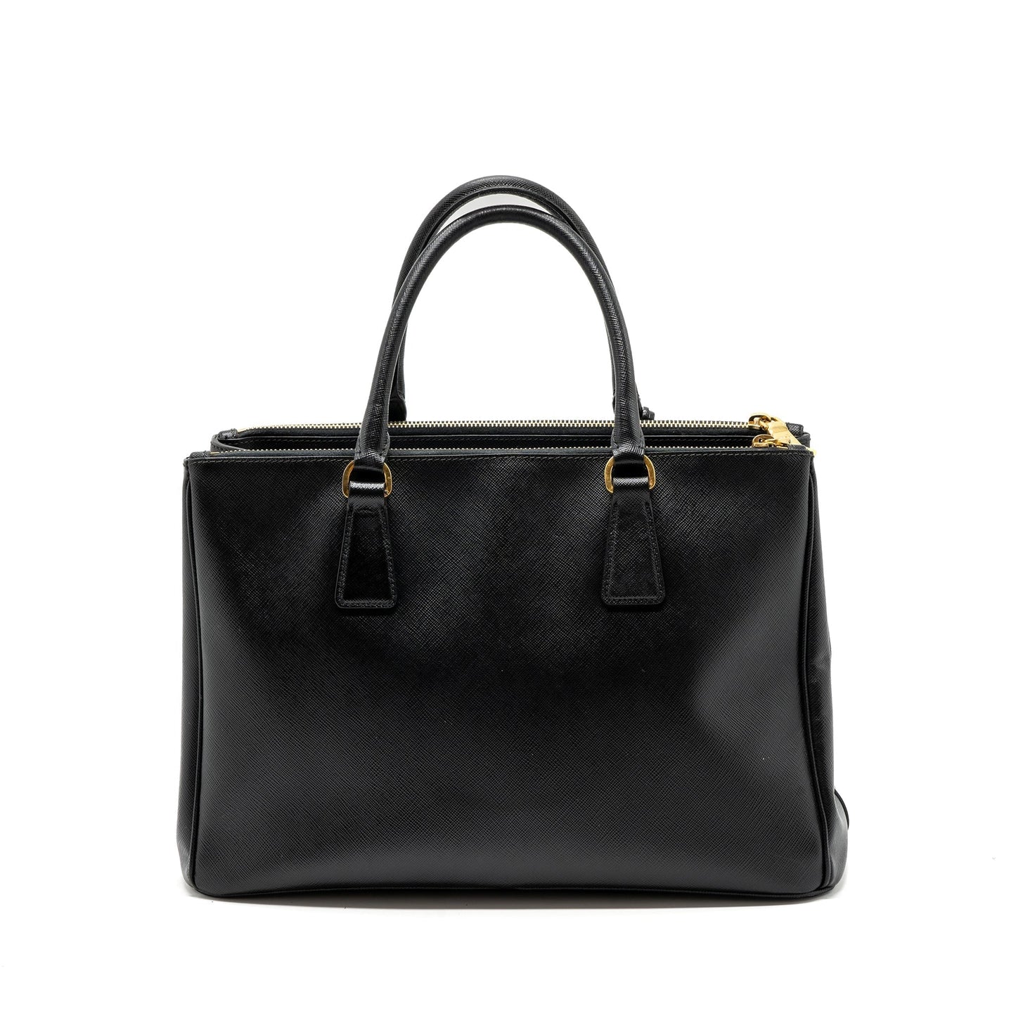 Prada Galleria Saffiano Tote Purse Calfskin Black