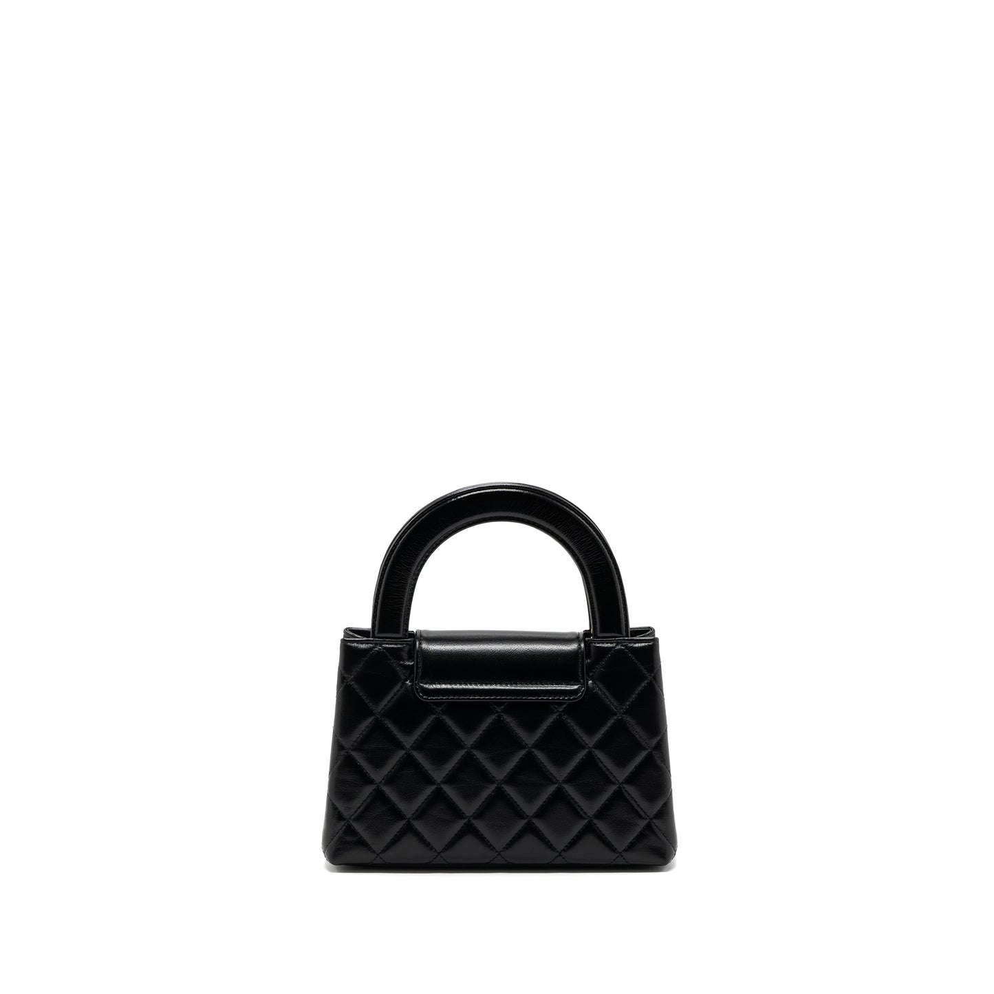 Chanel 23k Mini Shopping Tote Calfskin Black Brushed (Microchip)