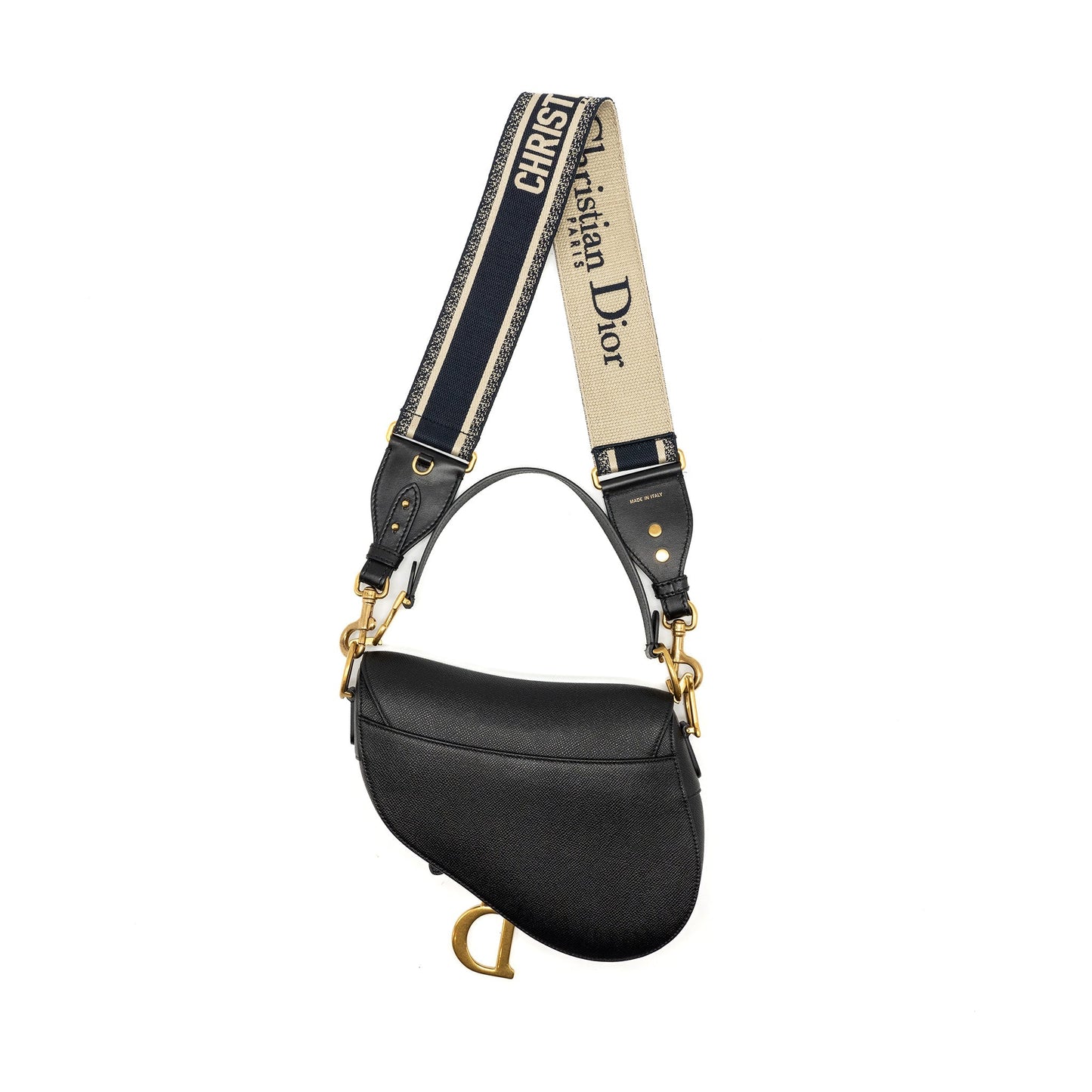 Dior Medium saddle Purse calfskin black