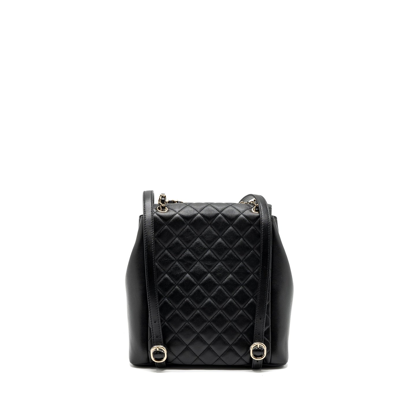Chanel 23A Triple Pack Backpack Calfskin Black L (microchip)