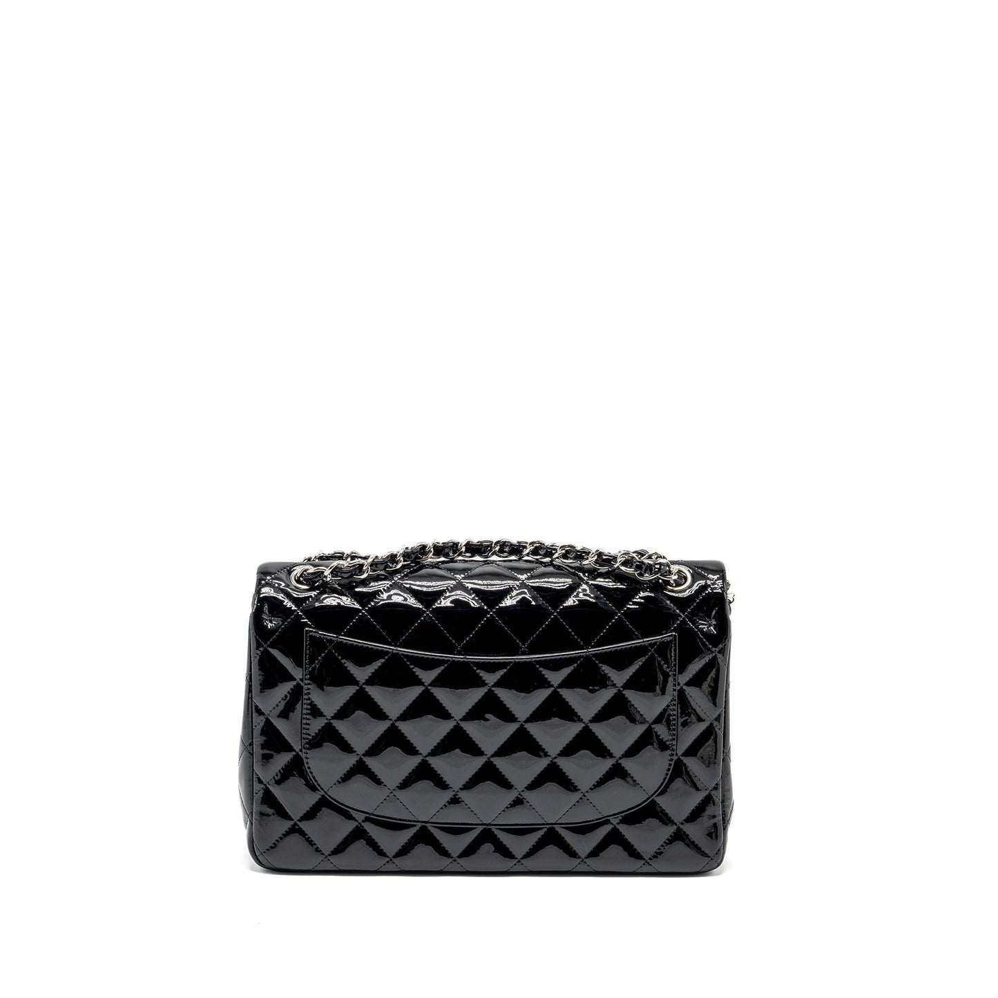 Chanel Jumbo Classic Double Flap Bag Patent Black