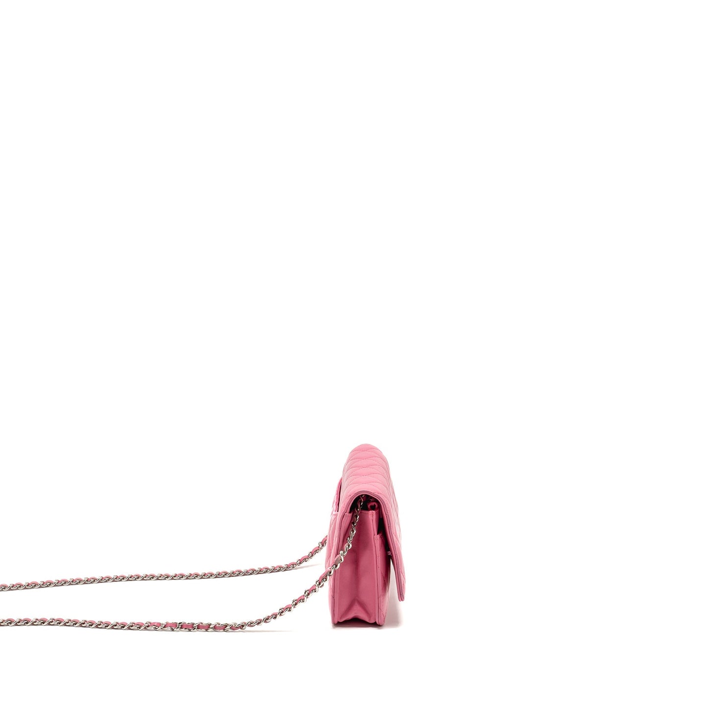 Chanel Classic Wallet on Chain Lambskin Pink