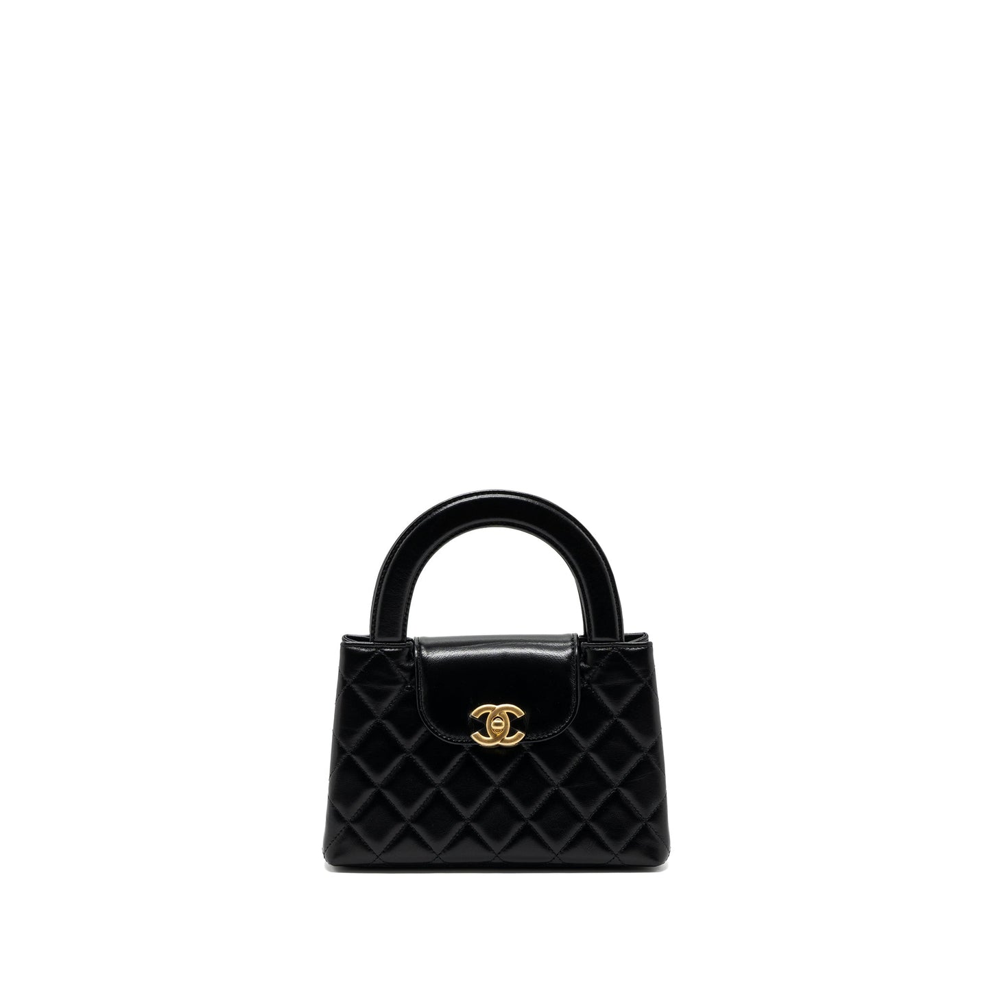 Chanel 23k Mini Shopping Tote Calfskin Black Brushed (Microchip)