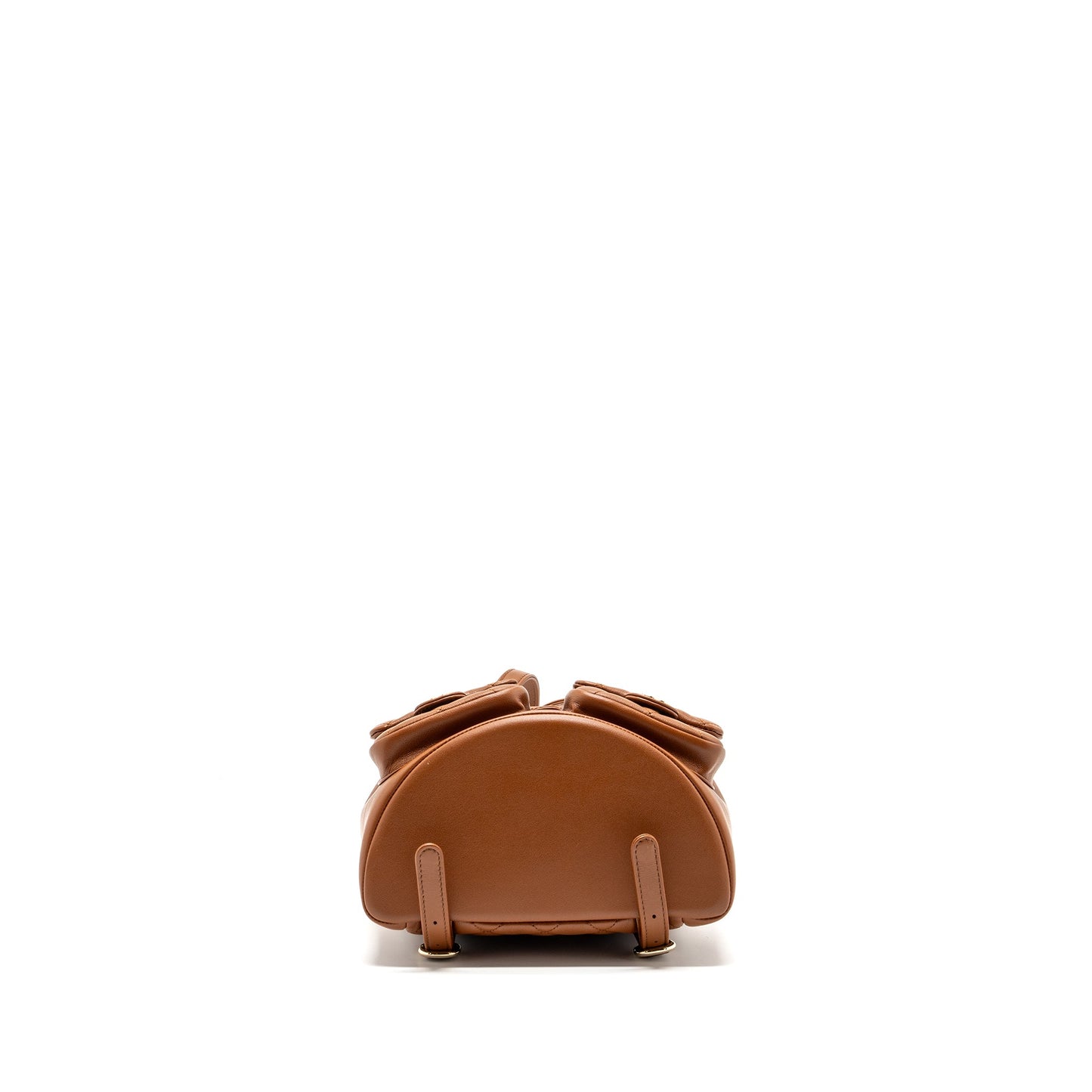 Chanel 23A triple pack backpack calfskin caramel L (microchip)