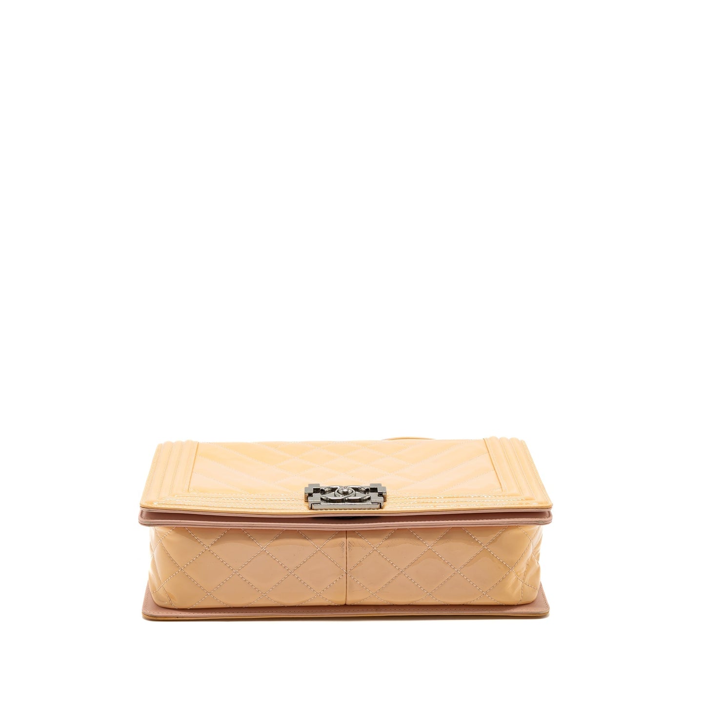 Chanel New Medium Boy Bag Patent Pink
