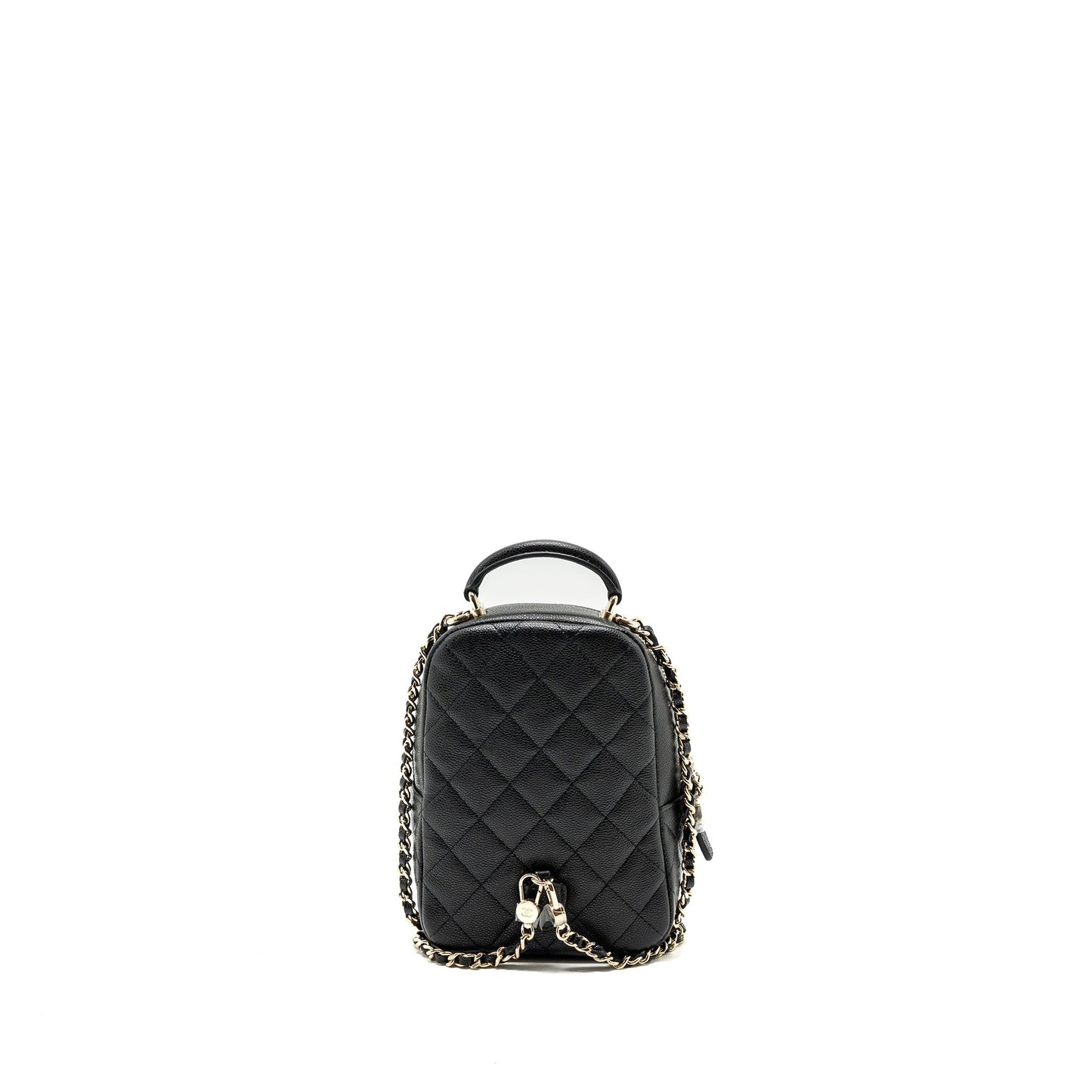 Chanel 24c Mini Backpack/Crossbody Bag Caviar Black L (Microchip)