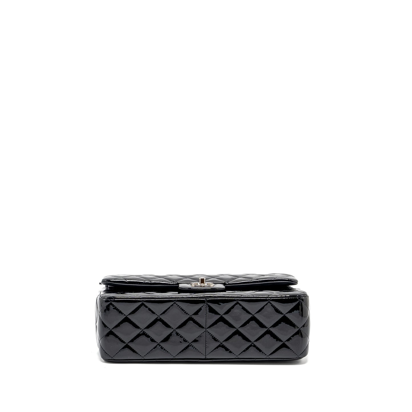 Chanel Jumbo Classic Double Flap Bag Patent Black