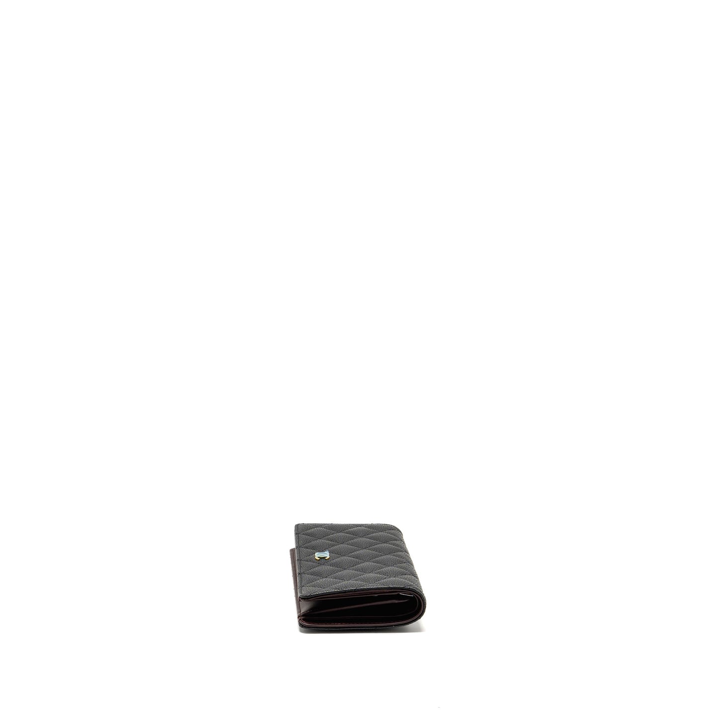 Chanel Classic CC Long Wallet Caviar Black