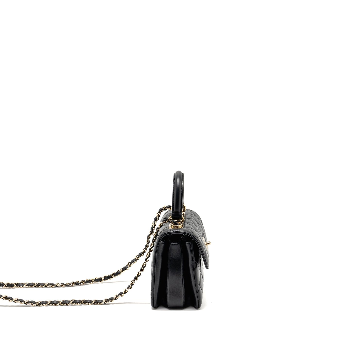 Chanel 24s Mini Trendy CC Lambskin Black L(microchip)