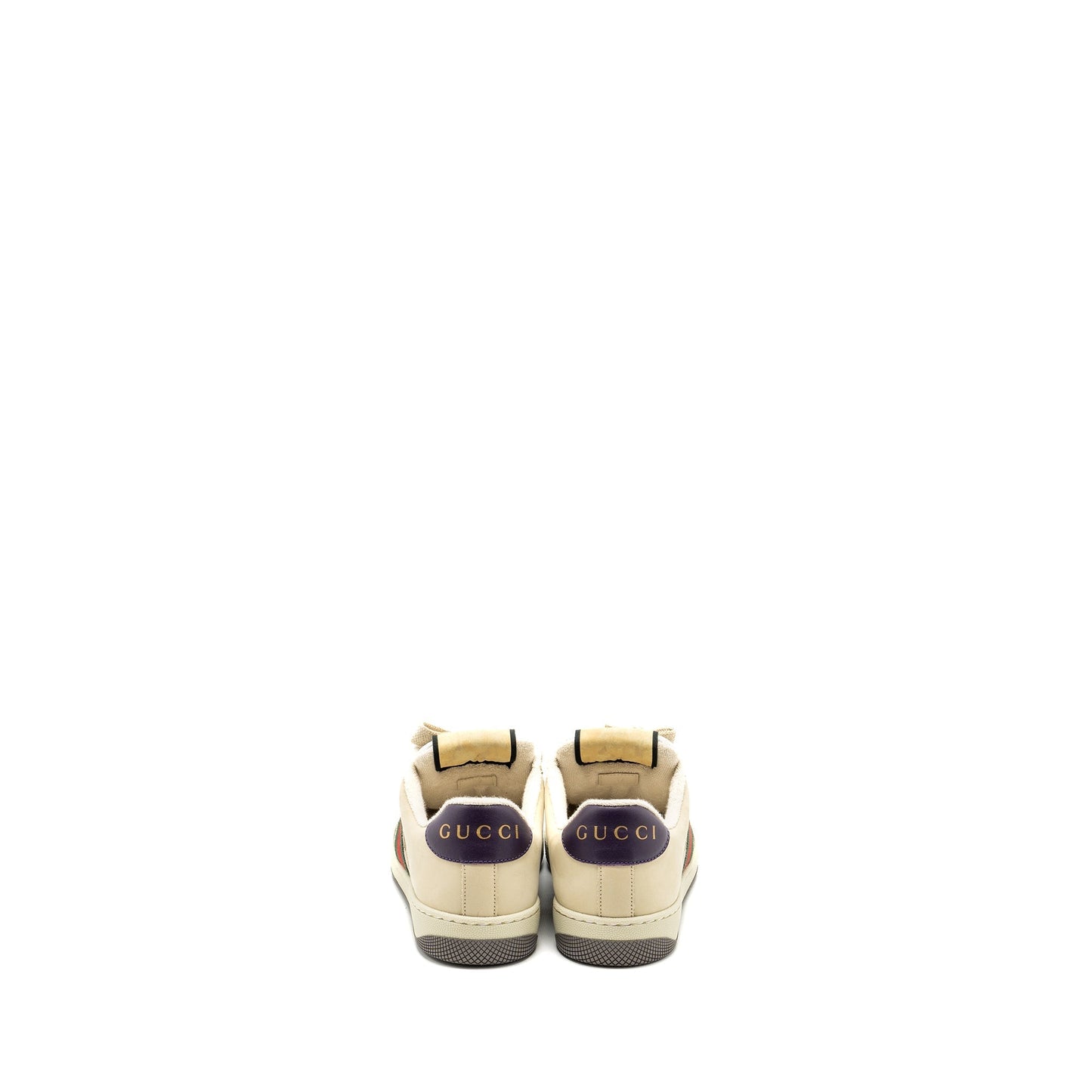 Gucci Size 37 Screener Leather Trainer Multicolour