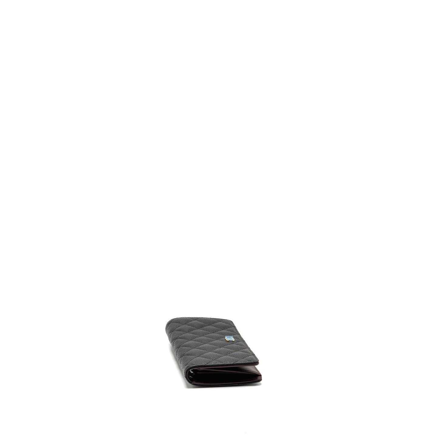 Chanel Classic CC Long Wallet Caviar Black