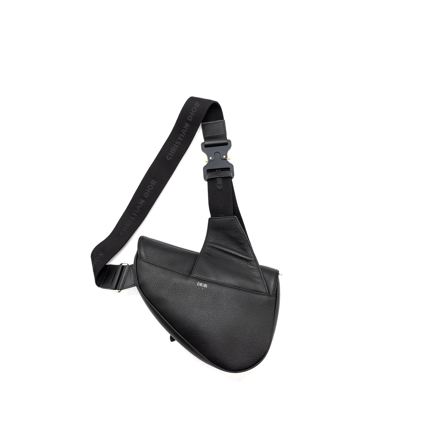 Dior Homme Saddle Purse Calfskin Black