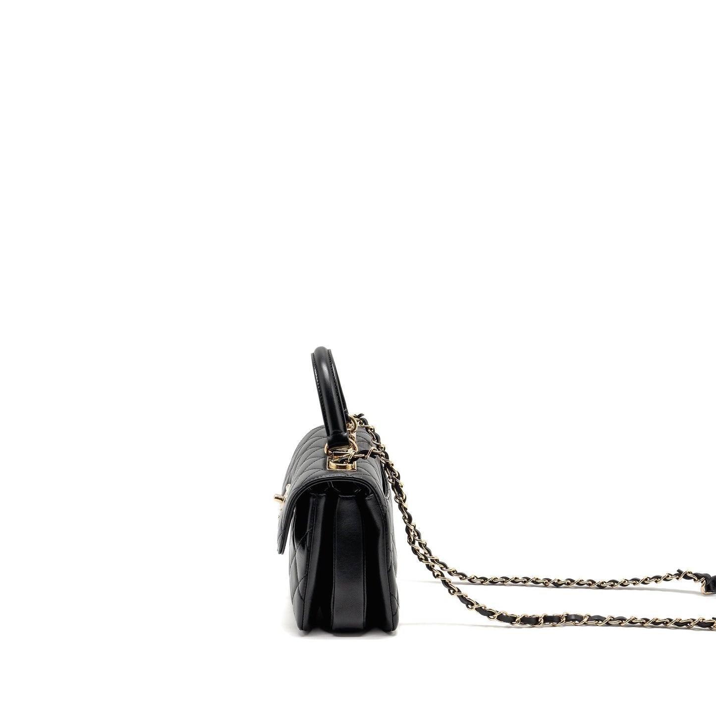 Chanel 24s Mini Trendy CC Lambskin Black L(microchip)