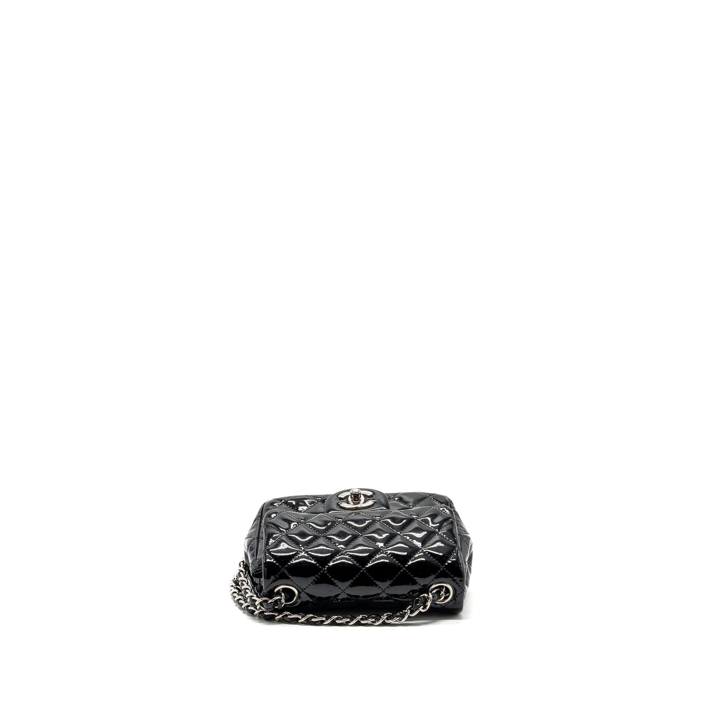 Chanel Classic Mini Square Flap Bag Patent Black