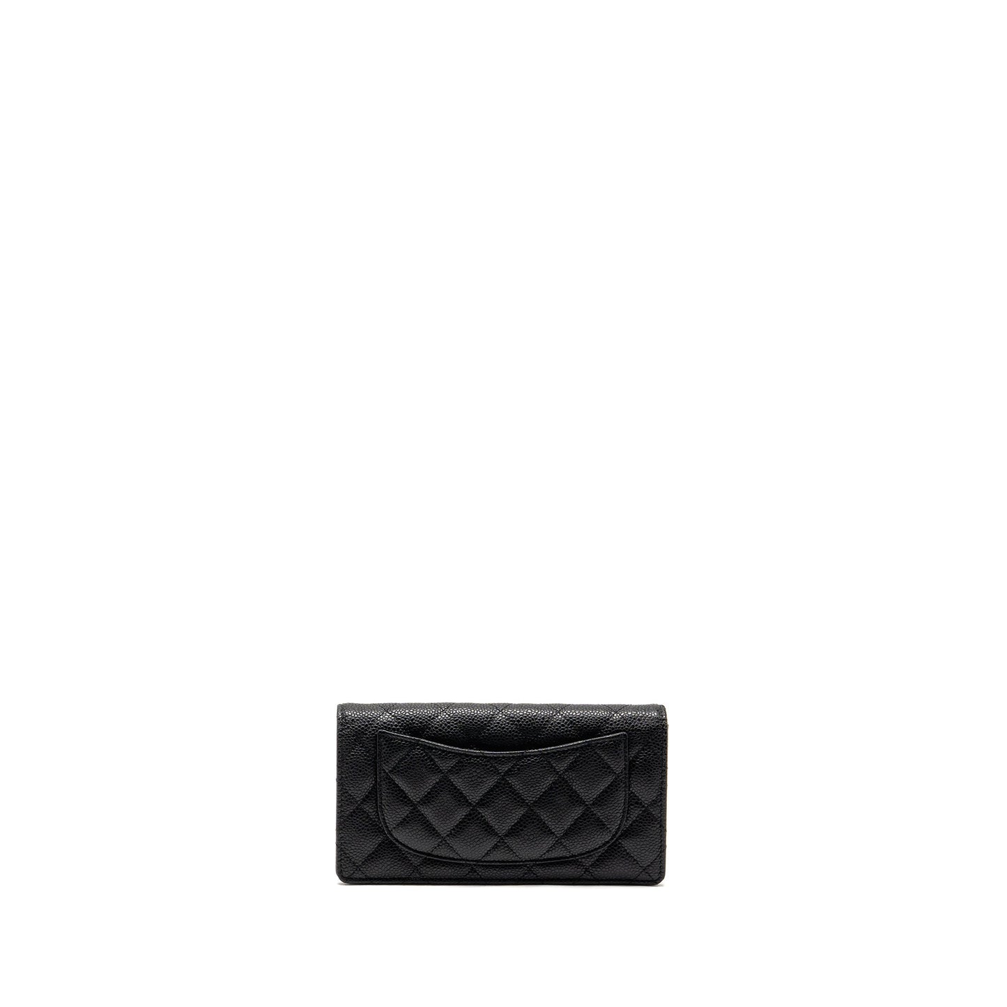 Chanel Classic CC Long Wallet Caviar Black