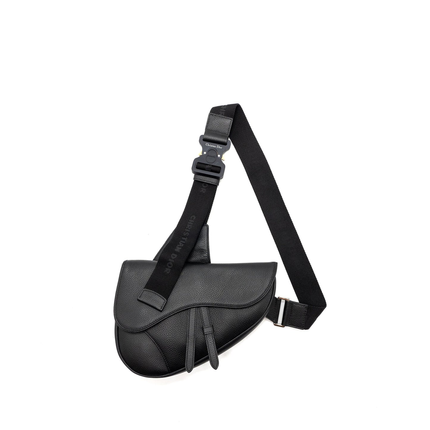 Dior Homme Saddle Purse Calfskin Black