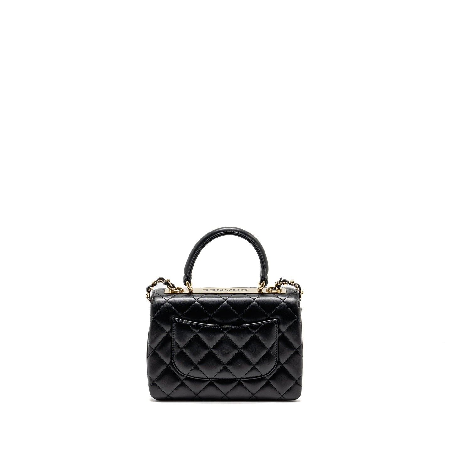 Chanel 24s Mini Trendy CC Lambskin Black L(microchip)