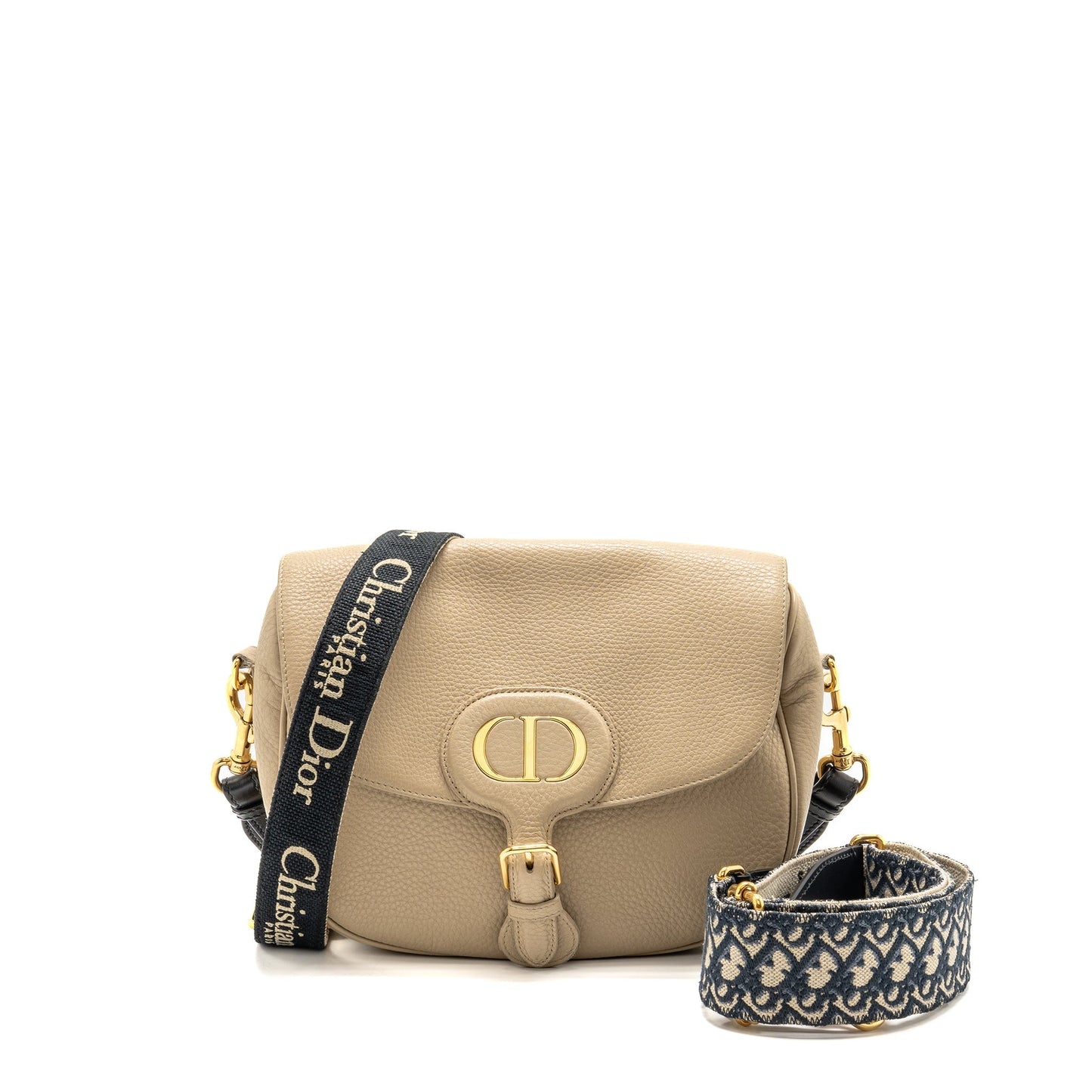 Dior Large Bobby Purse Grained Calfskin Beige