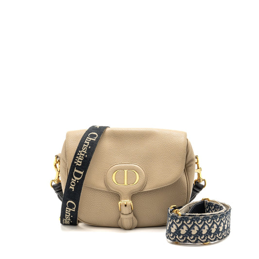 Dior Large Bobby Purse Grained Calfskin Beige