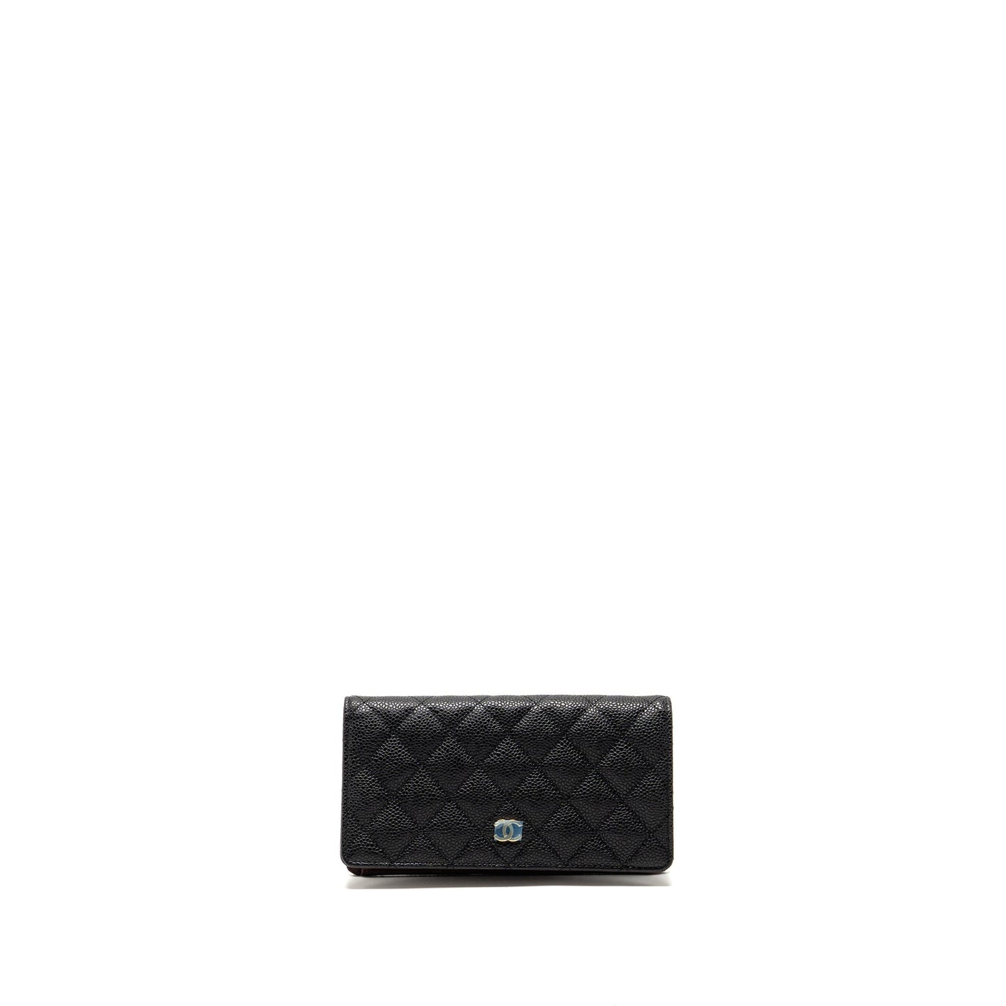 Chanel Classic CC Long Wallet Caviar Black