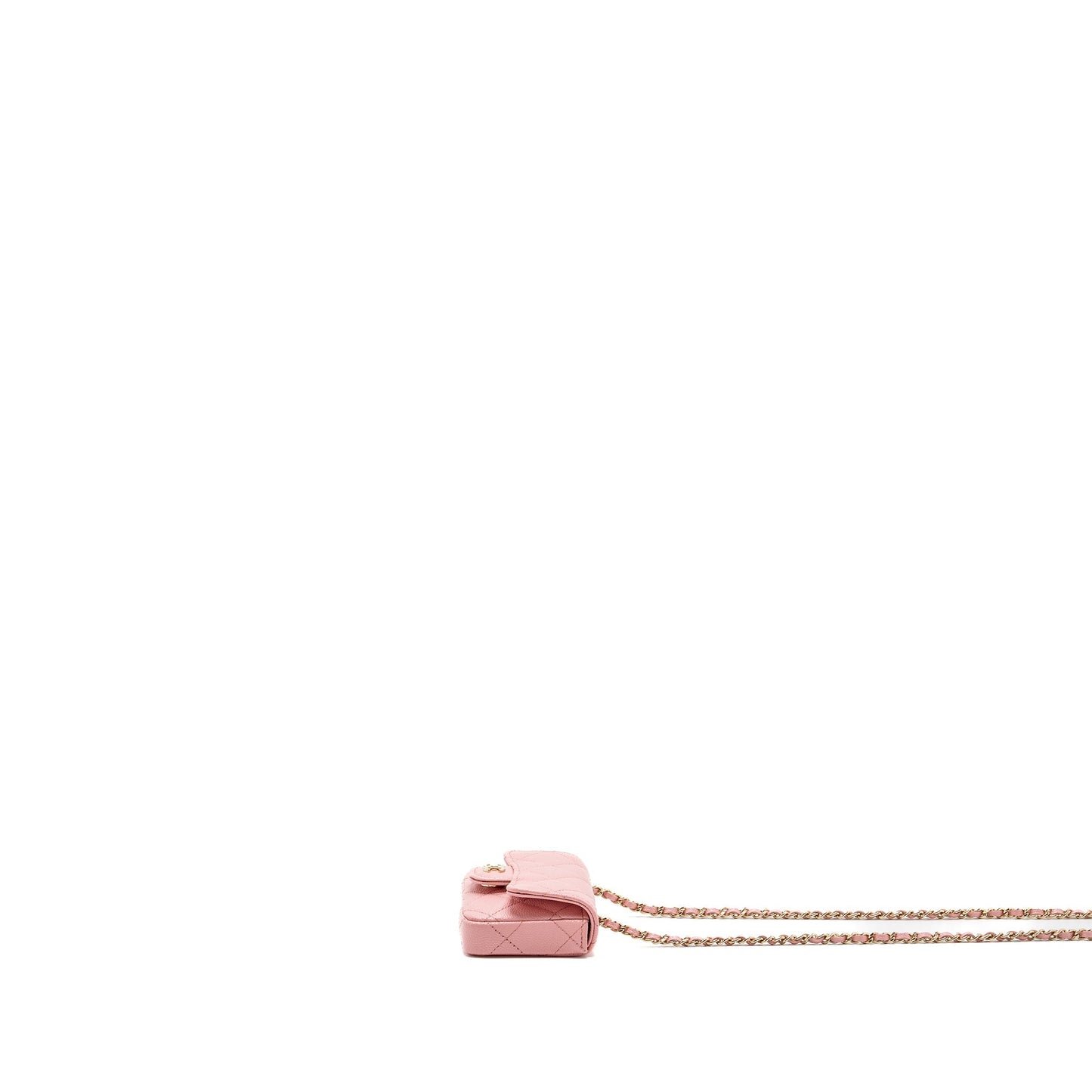 Chanel Mini Flap Belt Bag Caviar Pink L