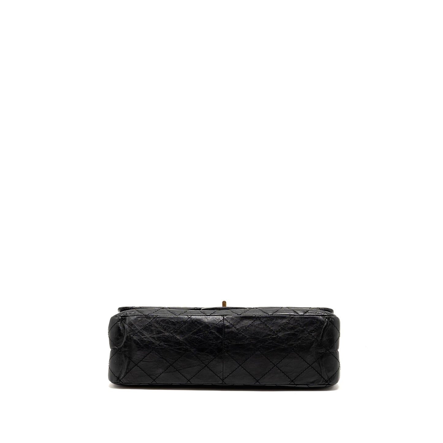 Chanel Large 2.55 226 Reissue Double Flap Bag Aged Calfskin Black