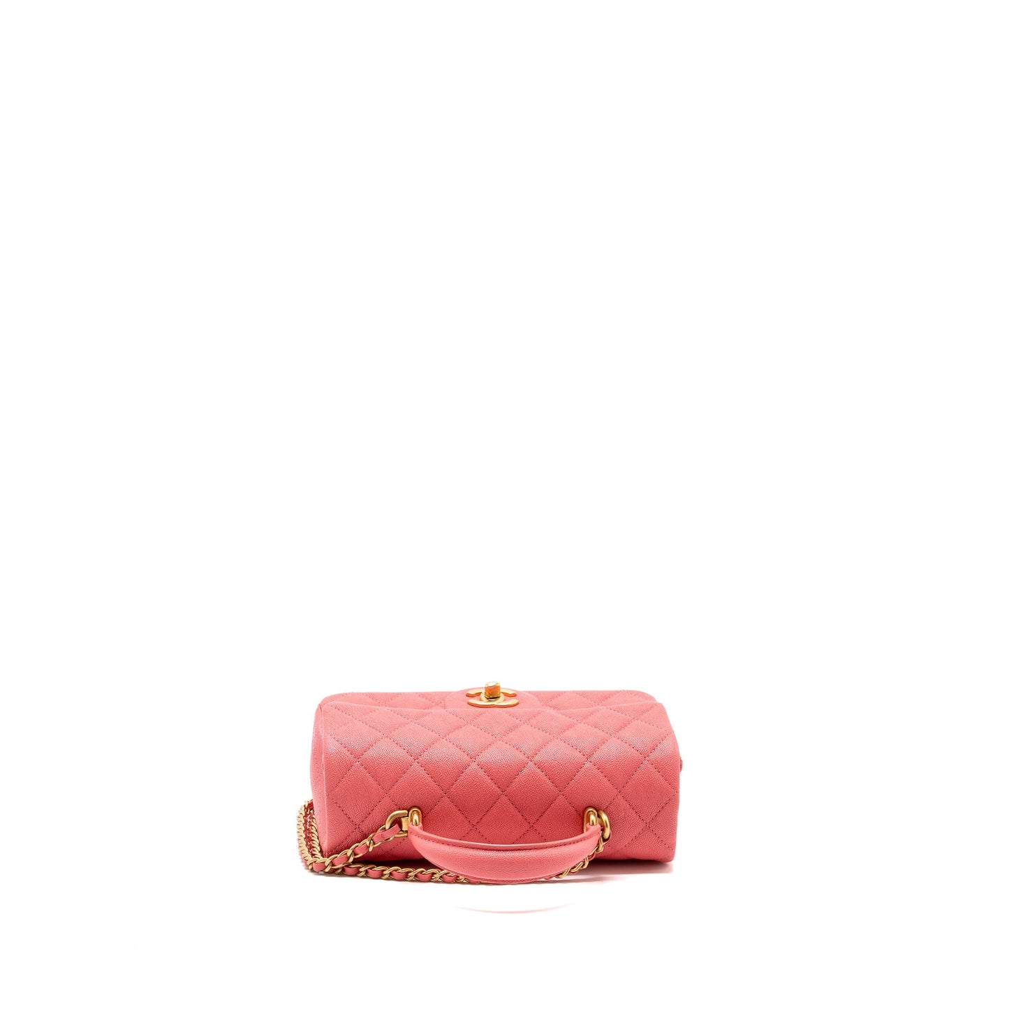 Chanel Top Handle Mini Rectangular Flap Bag Caviar Pink