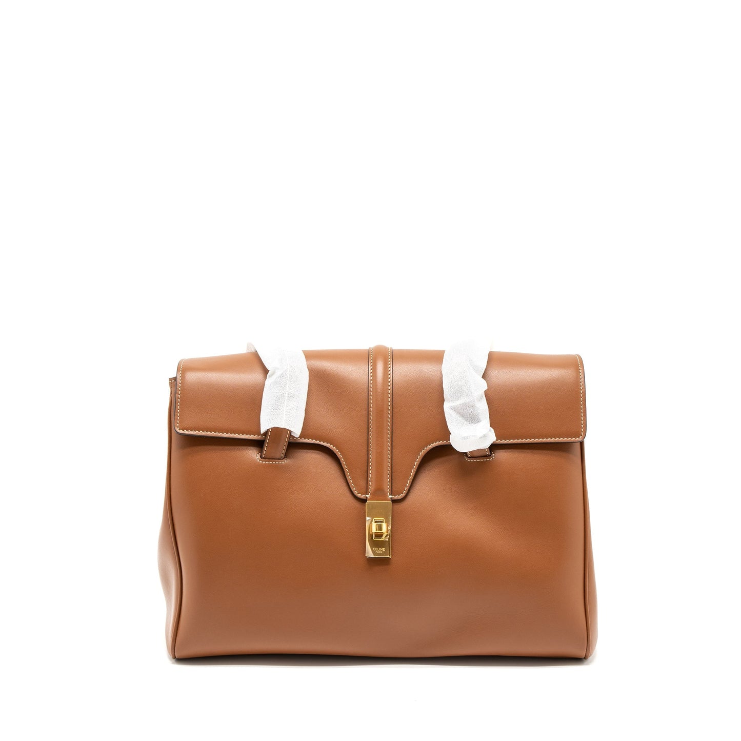 Celine 16 Purse Medium Soft Calfskin Tan