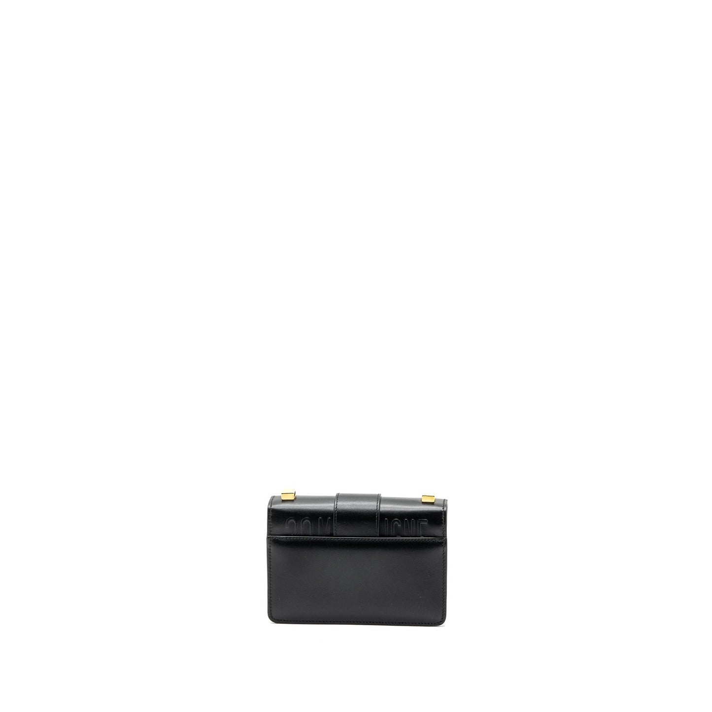 Dior micro 30 Montaigne Purse calfskin black
